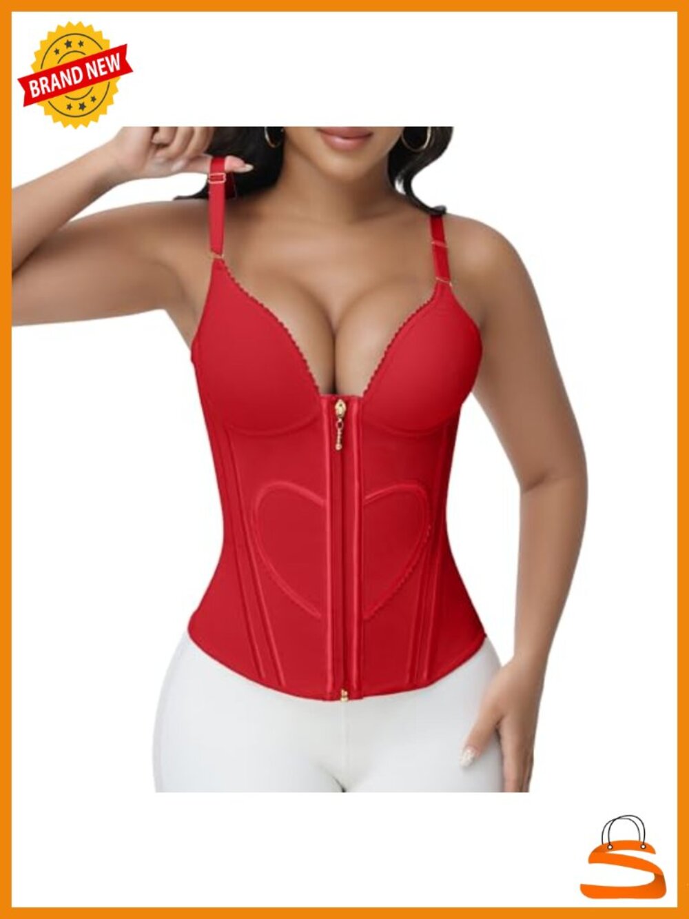 Waist Trainer Corset Top with Steel Boning Shapewear Tummy Control